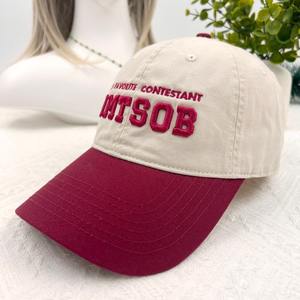 Casquette de baseball 5 panneaux personnalisable avec logo pour homme, idéale pour le sport, vente en gros, en acrylique souple, broderie unie, bicolore, style « Dad Hat » - Product Image 6