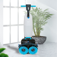 17 pouces Batterie Main Pousser Marche Derrière Petit Mini Laveur de Sol Sèche Céramique Carrelage Nettoyage Polissage Machine à Laver