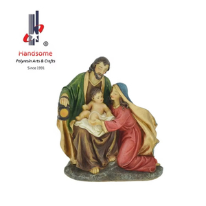 Escultura Navideña Personalizable de la Sagrada Familia de Jesús en Resina, Marca HANDSOME 31, Crucifijo de Poliresina, Figura Religiosa HS032648 - Product Image 4