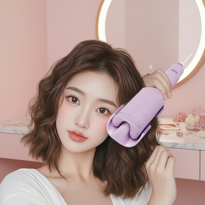 Pengeriting Rambut Berkualitas Tinggi 3 Barrel 32MM Big Roll dengan Layar LCD Temperatur, Big Wave Triple Barrel Waver - Product Image 1