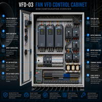 Armoire de commande VFD pour convoyeur à vitesse réglable, pour la manutention de matériaux et le contrôle des moteurs de ligne de production 380V 400V