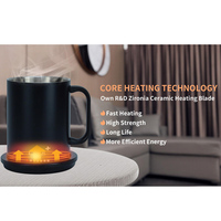 Simple nouveau modèle contrôle de la température tasse intelligente auto-chauffant électrique 14oz/415ml moderne avec Bluetooth en acier inoxydable SS 304