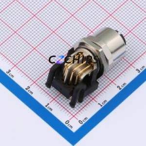 C12B-MAX-RM-8-SH Circular (Cable) Connector Bent Lead Through Hole Connector M12 8P Female Right Angle - Product Image 2