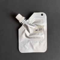 Pochettes souples à bec verseur incliné pour purée liquide, en aluminium, avec bouchon à vis, sans résidus, 500 ml et 1 L