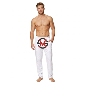 Men's Black Cotton Sweatpants Mid Waist Drawstring Casual Joggers with Pockets Loose Fit Summer Wear Breathable Lightweight - Product Image 2