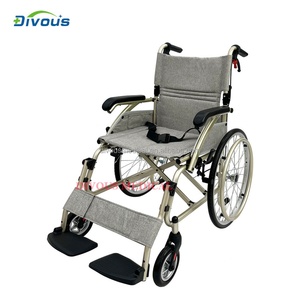 Medical Manual Cheap Foldable Lightweight Aluminum Alloy Manual Wheelchair Handicap Patients Disabled Wheel Chair - Product Image 4