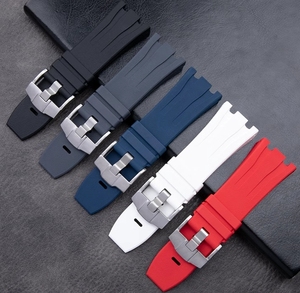 Correas de <span class=keywords><strong>Reloj</strong></span> para <span class=keywords><strong>Hombre</strong></span> de 30 mm, Correa de <span class=keywords><strong>Reloj</strong></span> de Caucho FKM para <span class=keywords><strong>Reloj</strong></span> <span class=keywords><strong>Audemars</strong></span> <span class=keywords><strong>Piguet</strong></span> Royal Oak - Product Image 5