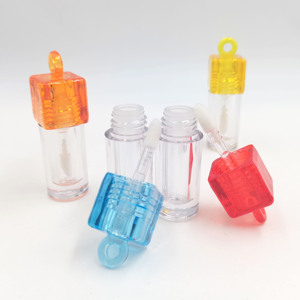 New Arrival 1.5ml PETG/AS Clear <b>Mini</b> Lip Gloss Tube Empty Portable Liquid Lipstick <b>Bottle</b> With Pendant For Makeup Container - Product Image 4