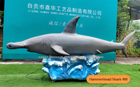 Requin marteaux animatronique marin robotique, statue de requin personnalisée pour aquarium, pour parc océanique