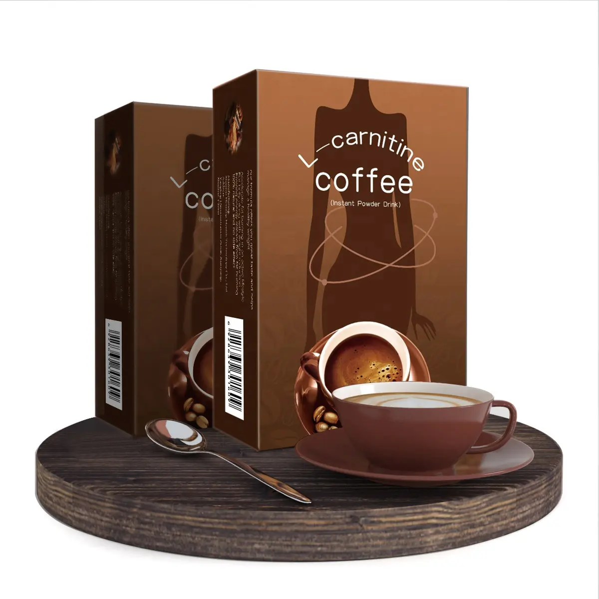 Chinese Vetverbrandende Of Afslankende Zwarte Koffie Met L-Carnitine Natuurlijk Gewichtsverlies Koffie