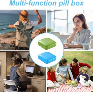 Portable Mini Pill <b>Box</b> Creative Design PP & ABS <b>Material</b> for Pill Container Usage - Product Image 6