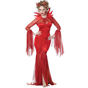Costume d'angle rouge sexy pour cosplay, vente chaude 2026, robe rouge sexy pour Halloween, femme avec accessoires - Product Image 1