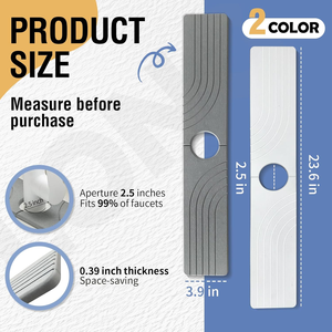 <span class=keywords><strong>Plateau</strong></span> de robinet en pierre Rectangle absorbant l'eau de terre de diatomées écologique à séchage rapide de longue taille pour salle de bain - Product Image 2