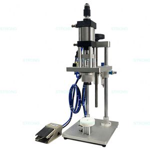 Machine à sceller les bouteilles en verre à roulement pneumatique, petite machine de capsulage pour flacons de parfum en verre - Product Image 3