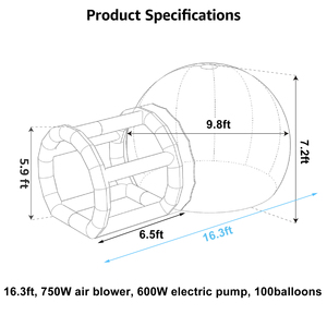 Nhà Máy Giá bán hot chất lượng cao <span class=keywords><strong>Inflatable</strong></span> bong bóng lều Lodge Đảng cho thuê bong bóng Nhà - Product Image 6