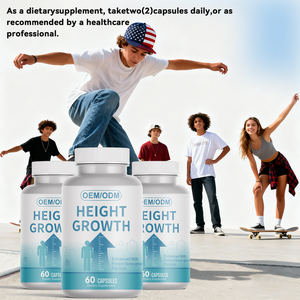 OEM增强型植物提取物增高胶囊，含维生素D、钙、锌补充剂，60粒/瓶 - Product Image 3