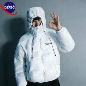QZFSO Canvas Stand Puffer <b>Jacket</b> Heat Reactive Clothing Thermochromic Sensitive Custom Y2K Outdoor Waterproof Bubble Winter Coat - Product Image 1