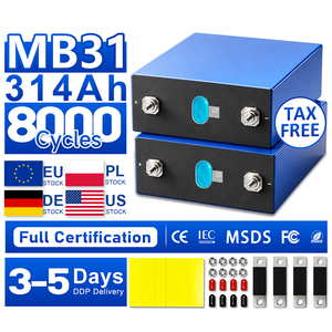 EU Stock 314ah 3.2V Lifepo4 Batterijcel EVEMB31 3.2V 314Ah Cellen Lithium Ionen Fosfaat Batterij - Product Image 1