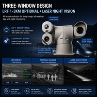 25-75mm Zoom Uzun Menzilli Otomatik Takipli Gece Görüşlü Güvenlik Bi-spektrumlu PTZ Termal Kamera EO-IR