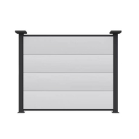 Vente en gros de panneaux sandwich en mousse pour chantier de construction Barrières anti-bruit temporaires Panneau coloré Clôture Planche collante Clôture à cadre en acier