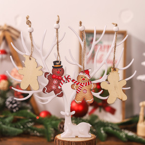 12 Adornos Navideños <span class=keywords><strong>de</strong></span> Madera <span class=keywords><strong>de</strong></span> Alta Calidad con Diseño <span class=keywords><strong>de</strong></span> <span class=keywords><strong>Pareja</strong></span> <span class=keywords><strong>de</strong></span> Galletas <span class=keywords><strong>de</strong></span> Jengibre, Decoración Colgante <span class=keywords><strong>de</strong></span> Dibujos Animados para Árbol <span class=keywords><strong>de</strong></span> Navidad, Fiesta Navideña, Regalo en Caja <span class=keywords><strong>de</strong></span> 4 Compartimentos - Product Image 2