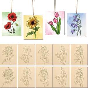 DIY 玩具用胶合板绘画套件 - 未完成的木制工艺品，带有定制的儿童着色活动 - Product Image 5