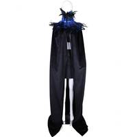 Chal de Plumas Extra Largo Cosido a Mano para Mujer, Talla Personalizada, Color Personalizado, Disfraz de Halloween, Conjunto de Disfraz para Fiesta