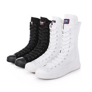 Chaussures décontractées en toile pour femmes, bottines basses à lacets, tendance mode, avec fermeture éclair, plates, souples et durables - Product Image 4