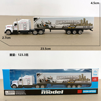 Camions de transport américains miniatures en alliage moulé sous pression à l'échelle 1:87, jouets éducatifs de construction, conteneurs miniatures