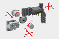 Tour CNC de type suisse YH1120V de haute précision, 20 mm, à double broche, pour la production d'implants médicaux, mini tour CNC