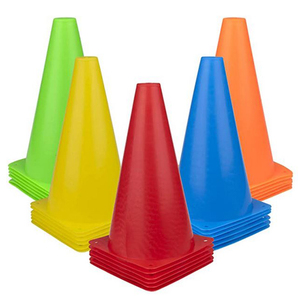 Cônes de signalisation flexibles et durables en plastique de 23 cm pour l'agilité, les obstacles, le football et le soccer - Vente en gros - Product Image 2