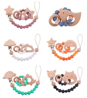 Bracelet de dentition en Silicone pour bébé, accessoire sensoriel pour les tout petits, clip de sucette, pour poussée des dents, nouveau-né,