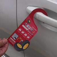 Cartes suspendues personnalisées fantaisie revêtement UV impression numérique enduit pour publicité maison beauté voiture plaque d'immatriculation flyers
