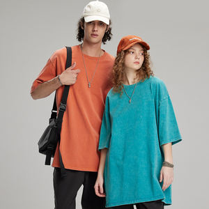 T-shirt tricoté surdimensionné à manches courtes pour homme, style streetwear, 100 % coton, impression DTG personnalisée, collection été OEM - Product Image 4