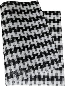 Manteles Individuales Clásicos a Cuadros Blancos y Negros, de Vinilo/Plástico Tejido, para Mesa de Cocina, Interior/Exterior, Lavables - Product Image 4