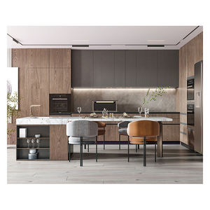 ארון מטבח מותאם אישית ארון עץ לבן מודולרי מודרני מלא ערכות יצרן רהיטים - Product Image 4