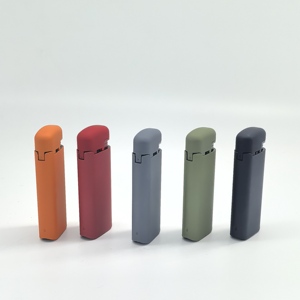 Briquet torche électronique coupe-vent en acier inoxydable, à gaz butane, pour cigarettes, avec pare-vent mince en plastique - Product Image 6