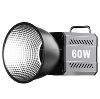 Lumière vidéo LED COB ZU60 2700-6500K, 8 effets lumineux, monture Bowens, lumière d'appoint portable pour la photographie en studio et les tournages en direct