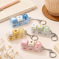 Porte-clés personnalisé en forme de touche de clavier, style mécanique, avec fermoir métallique, cadeau promotionnel publicitaire d'entreprise en gros