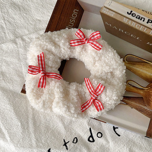 Bella decorazione Bowknot elastici peluche coda di cavallo titolari corde per capelli anelli fasce regalo per bambine - Product Image 1