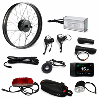 20 Zoll Fat Tire 500W 750W 48V E-Bike Umbausatz Kassettenfreilauf Hinterradnabenmotor 20x4.0 26x4 24x4 Elektrofahrrad-Kit 26 Zoll