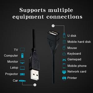 Câble d'extension USB 2.0, 0.6m/1m/1.5m, ligne <span class=keywords><strong>de</strong></span> transmission <span class=keywords><strong>de</strong></span> données, câble d'extension <span class=keywords><strong>de</strong></span> données ultra-rapide pour projecteur d'affichage - Product Image 3
