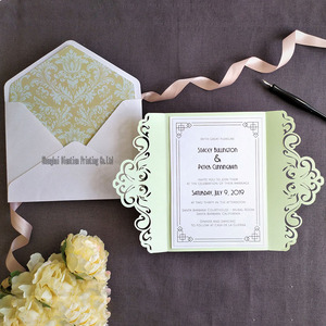 Enveloppes de <span class=keywords><strong>mariage</strong></span> découpées au laser, lot de 50 enveloppes, carte cadeau de luxe personnalisée, pour carte d'invitation, <span class=keywords><strong>a5</strong></span> - Product Image 2