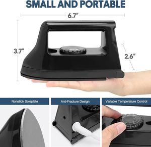 Plancha Eléctrica de Viaje Mini de 1000W, Plancha Plana de Presión Rápida para Ropa, Ideal para Hoteles y Hogares - Product Image 2
