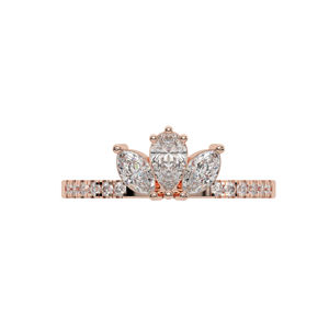 Anillo de Boda Elegante de Oro Fino con Diamantes para Mujer, Diseñado para un Estilo Más Vendido, para Moda Diaria o Atuendos de Lujo - Product Image 2