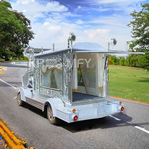 Remorque funéraire électrique de luxe classique, finition dorée, véhicule de transport funéraire exquis et élégant - Product Image 5