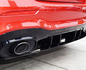 Difusor trasero negro W177 con puntas de escape para Mercedes Benz Clase A W177 <span class=keywords><strong>A35</strong></span> Sport <span class=keywords><strong>Sedan</strong></span> 2019 - Product Image 4