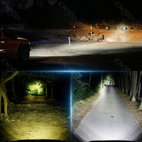 Projecteur LED rétroéclairé ambre 60W, robuste, pour tout-terrain, avec couvercle remplaçable pour camion 4x4, UTV
