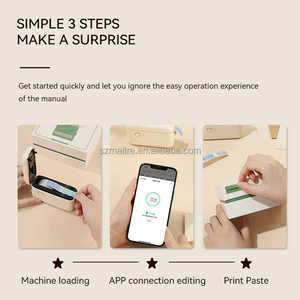 H1S 미니 포켓 무선 스마트 핸드헬드 모바일폰 잉크 없는 인쇄 라벨 휴대용 열 프린터 - Product Image 3