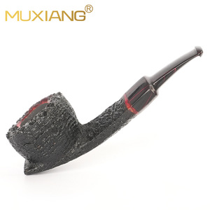 MUXIANG Briarwood Smoking Pipe Straight Type 3mm Filter Cumberland Mouthpiece For Men - Product Image 3